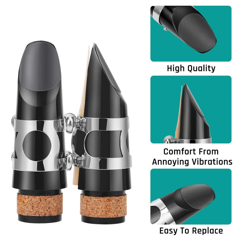 Focusound Saxophone & Clarinet Mouthpiece Cushions, Thin, 0.3mm Clear, 8-Packâ€¦ - Image 4